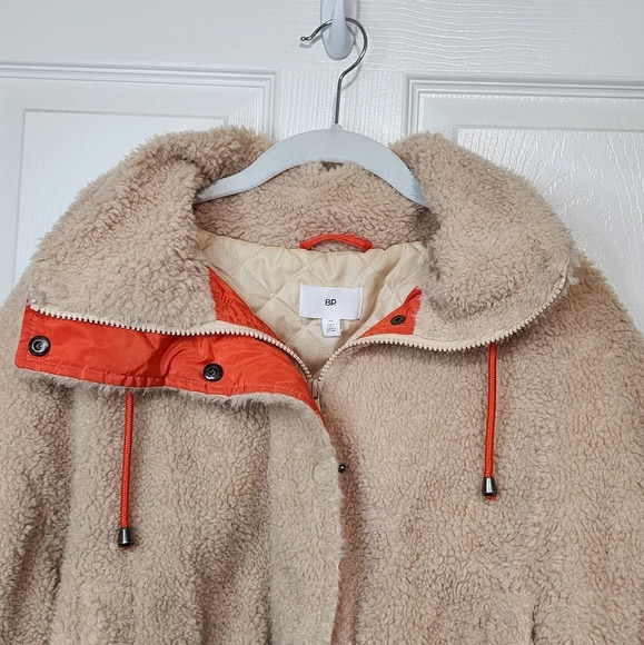 BP by NORDSTROM Faux Cropped Shearling Jacket - Picture 5 of 11